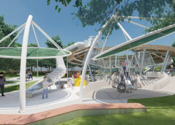 中央公園飛行美樂地優化再升級-中市府挹注400萬啟動遮陽工程