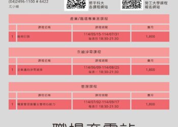 在地培力-全力支援！中市勞工大學陪伴勞工面對關稅衝擊