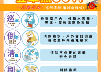 防堵登革熱！中市籲落實「巡、倒、清、刷」清除孳生源