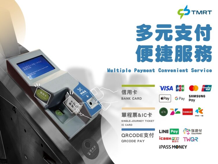 中捷多元支付再升級！新增twqr乘車碼與國際信用卡感應付款-提升搭乘便利性