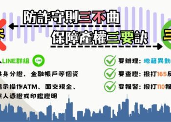 守護家園不可缺！中市中山地所宣導「房產防詐守則三不曲」