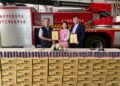議員攜手企業捐贈200箱能量飲料-為消防英雄補充能量