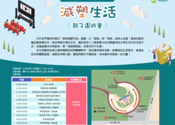 響應世界環境日「終結塑料污染」-6/7文心森林公園減塑生活親子園遊會-邀您一同參與抽switch主機