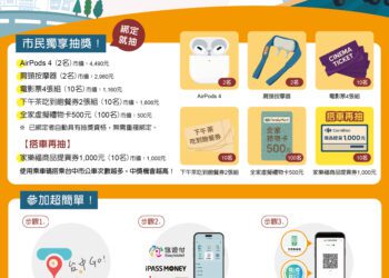 台中go會員破5萬！交通局送好康-綁定市民乘車碼抽airpods、超商禮券