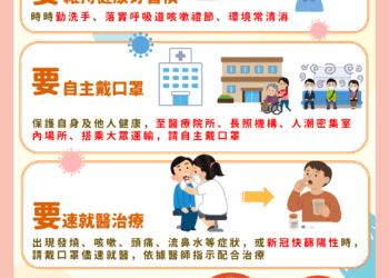 新冠疫情升溫-中市衛生局籲儘速接種疫苗、留意高風險族群健康- 