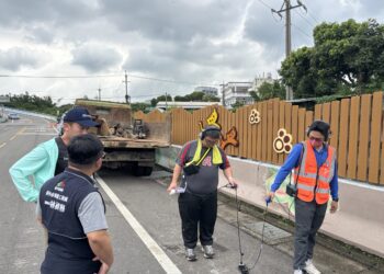 后里圳寮路管線施工釀塌陷-中市府勒令停工並開罰、嚴守道路安全！