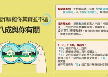 「地政防詐三寶」阻斷不動產詐騙行為-廣邀市府同仁響應