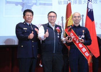 台中治安表現優異-鄭副市長警察節感謝警察犧牲奉獻