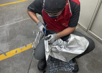 北區清潔隊發揮巧思-廢棄雨傘搖身變環保小物