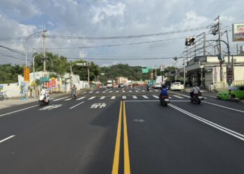 太平山區門戶道路全面升級！-中市一江橋段夜間燙平完工-提升行車安全與舒適度