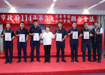 中市警民合作阻詐逾5億！盧市長表揚19位有功人員守護城市安全