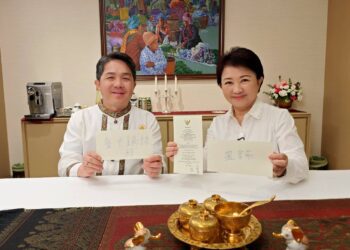 溫暖笑容傳遞泰式熱情！-盧市長與泰國駐台代表拍「台中鍋烤節」形象影片