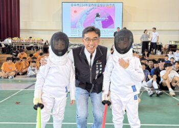 超萌小劍士登場！中市擊劍市長盃盛大展開-運動局長：增設幼兒組打造全齡化運動