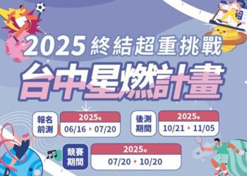 中市府號召市民一同甩油向前！「2025台中星燃計畫」3個月減重競賽開跑