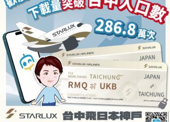 台中通app下載超越台中人口數！-數位局攜手星宇抽商務艙大獎