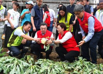卓揆彰化視察番石榴及花椰菜受損情形 爭取公告為「全品項」農業天然災害現金救助