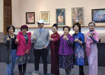影音/彰化藝術館春節不打烊 「124膠彩畫會聯展《浮光絮語》」76幅作品展出