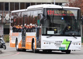 台中市區公車電動化翻倍成長-佔比將突破5成！