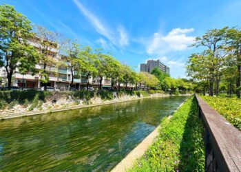 綠川水岸融合人文生態-河岸環境優美邀市民周末漫步