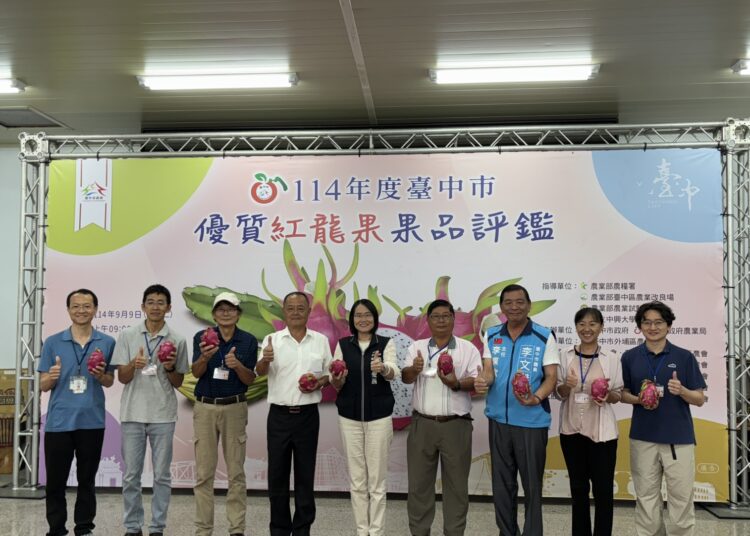 台中市優質紅龍果評鑑結果揭曉-外埔區劉興陽勇奪冠軍！