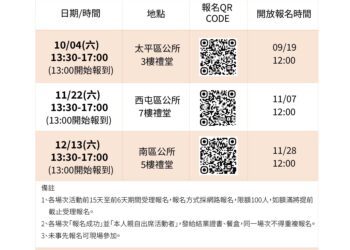 「114年台中樂居學堂」最後3場開課　公寓大廈法令一次搞懂