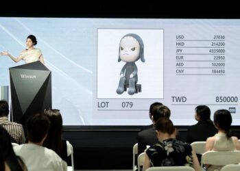 ▲奈良美智《夜坐不眠》於衛山2026春拍以含佣新台幣100萬元成交。(圖／衛山拍賣提供)