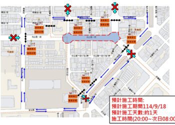 優化行車品質！-西區向上路9/18晚間至隔日晨道路封閉燙平施工