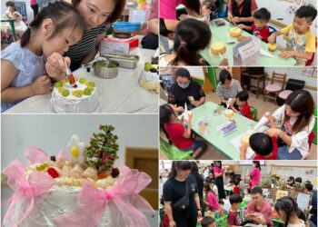 走向校外奉獻所學　南開科大師生到富功幼兒園教作母親節蛋糕