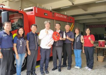 富宇建設機構捐中市消防局小水箱車-強化龍井區救災戰力、守護市民安全