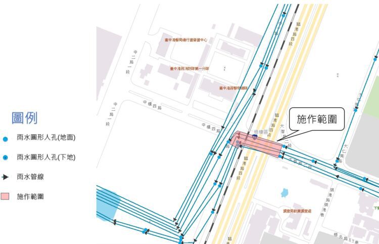 翻新沿海老舊雨水下水道-中市梧棲「中橫四路改善工程」強化防洪