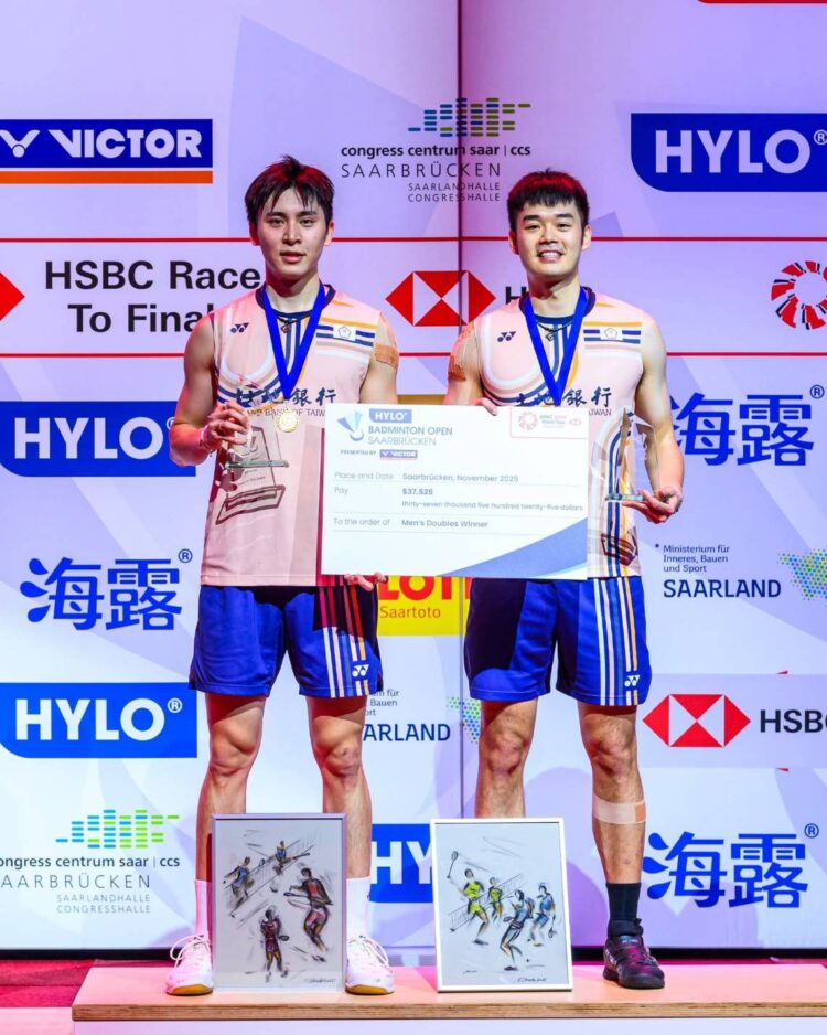 台中好手邱相榤聯手王齊麟奪bwf海洛羽球公開賽超級500冠軍-運動局長恭賀：讓世界看見台中！