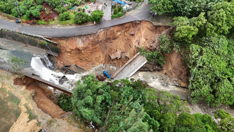 台中神岡陽明山排水治理工程颱風前搶修完成-中市水利局:穩固河道護安居