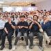 ▲朝陽科技大學第28屆視覺傳達設計系畢業展師生合影。