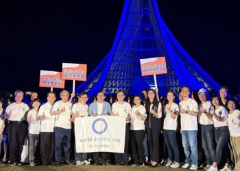 點亮健康藍光-台中市響應世界糖尿病日健走守護健康