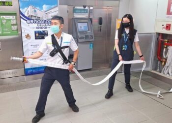 中捷完成下半年消防組訓-強化各車站防災量能
