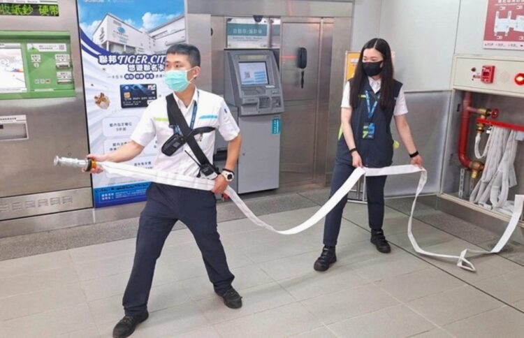 中捷完成下半年消防組訓-強化各車站防災量能