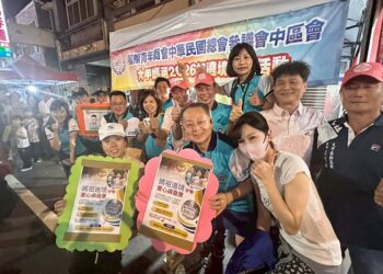 參議會中區會第九年響應大甲媽祖遶境公益點心站 捐發票助南投家扶中心