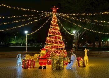 歲末點亮幸福城！中市豐富、湧泉公園率先點燈迎接最美聖誕夜