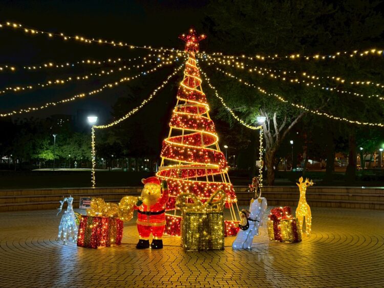 歲末點亮幸福城!中市豐富、湧泉公園率先點燈迎接最美聖誕夜