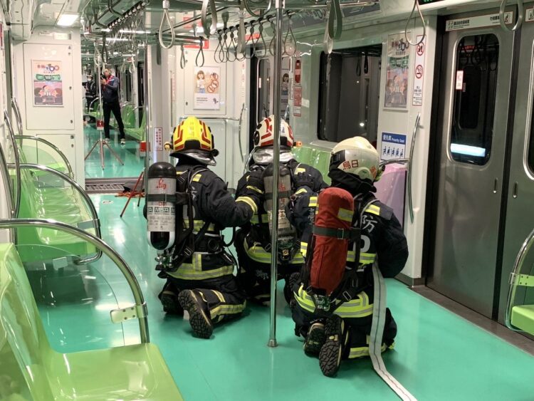 中捷模擬演練列車火災-強化應變機制及跨單位合作