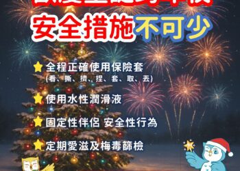 歡樂聖誕跨年不忘安全性行為　中市衛生局籲全程正確使用保險套防範性病傳染