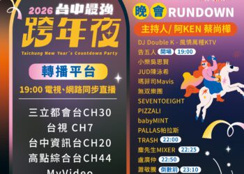 「2026台中最強跨年夜」明晚登場-新聞局長：已完成聯合演練、維安全面升級