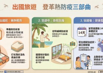 國際登革熱疫情嚴峻　中市衛生局：赴高風險國家應注意防蚊、返國須留意症狀