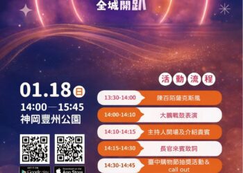 演唱會化身精靈吸睛-台中hi8消費登錄65億元-1/18神岡豐洲公園抽108萬 