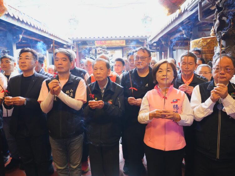 「時尚媽祖」降臨台中！-山邊媽祖百年首訪-傍晚攜手旱溪、大庄媽逛夜市-鄭副市長祈願國泰民安