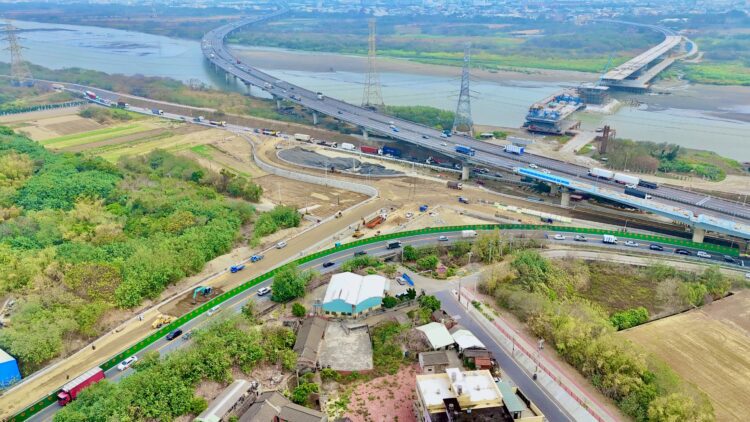 用路人注意！彰化和美端橋梁引道施工-2/6起台61乙東行線進行交通管制