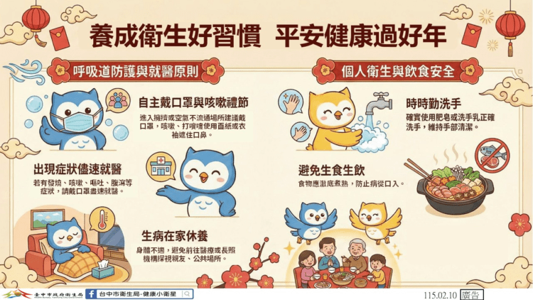 中市春節醫療分流到位-19家醫院開設傳染病特別門診　守護市民安心過年