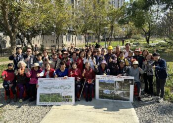 太平麗園公園「花之道」提前開放使用！建設局長：為市民獻上綠意新春禮物