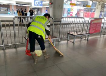 迎接春節旅運高峰-台中車站強化環境整潔與服務量能