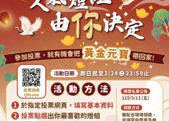 走春賞燈拚好運!-2026中台灣燈會「幸福祈願村」最強祈福燈區登場-票選人氣燈組抽萬元金元寶